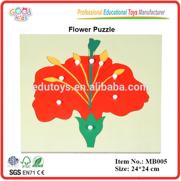 Montessori Botanik Puzzle - Blume